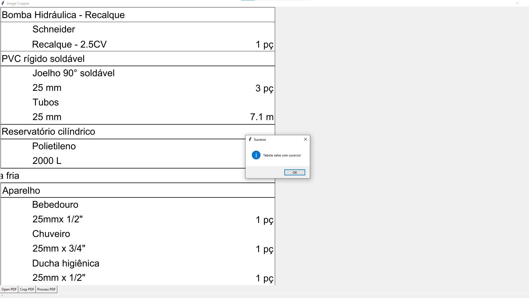 Desenvolvimento de Aplicação Python para Engenharia Civil: Editor de PDF e Conversor para Excel Automatizado